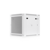 UACC Rack Cabinet 12U (600 x 703 mm) - Gabinete Cerrado para Montaje en Pared con Puerta Frontal Perforada, Puerta Trasera Abatible (Swing-Out) y Paneles Laterales Removibles con Llave