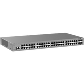Switch de Acceso Gigabit / 48 Puertos 10/100/1000BASE-T / 4 Puertos SFP+ 1GE/2.5GE/10GE / Capacidad 176 Gbps / Capa 3 / VSU / 1 RU / Alimentación Fija AC / Línea Cybrey