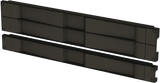 Tapa Ciega para Rack / 19" / 1 UR / Instalación a Presión sin Herramientas / Plástico UL / Negro Mate
