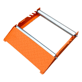Base con Rodillos para Carretes de Fibra Óptica / Capacidad 500 kg / Diámetro 300-700 mm / Ancho 500 mm / Acero Galvanizado