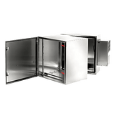 Gabinete de Pared ProTek / Bisagra Doble / AC Tipo 4 4X 12 / Acero Inoxidable 304 / 12U / 621 mm (24.4 in) Alto x 600 mm (23.6 in) Ancho x 789 mm (31.1 in) Fondo / Cepillado #3 / Montaje en Rack 19 pulgadas