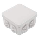Caja de Derivación Estanca / 7 Glándulas de Goma / IP55 / 89 x 89 x 50 mm / -40 a 120°C / Protección EMI