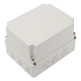 Caja de Derivación IP / 12 Glándulas Recortables / IP55 / Rango Térmico -40 a 120 °C / 190 x 240 x 165 mm (7.5 x 9.4 x 6.5 in) / Protección EMI y Antiestática
