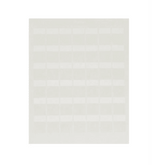 Paquete de Hojas con 2500 Etiquetas de Identificación Auto-laminadas para Impresora Láser/Inyección de Tinta, para Cables de 3 a 7.1 mm de Diámetro (12 - 10 AWG), Color Blanco