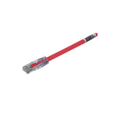 Cable de Parcheo UTP, Cat6A, 24 AWG, CM, Color Rojo, 7.62 Metros (25 Pies)