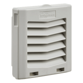 Rejilla de Escape con Filtro / IP54 / Click-Fit / 5 in (127 mm) / Gris Claro RAL 7035