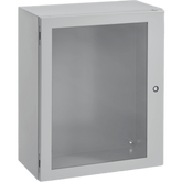 Gabinete Concept con Puerta de Ventana / 508 x 508 x 203 mm (20 x 20 x 8 in) / NEMA 4/12 / IP66 / Acero Gris Claro RAL 7035
