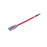 Cable de Parcheo UTP Cat6A, CM/LSZH, Diámetro Reducido (28AWG), Color Rojo, 1 m.