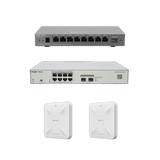 Solución Completa de Red para hasta 200 Clientes y hasta 4 servicios de Internet., Ideal para Iniciar un Proyecto de Hotelería u Oficina