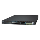 Switch Gestionado Capa 3 Multi-puerto 10G/25G + 2/4-Puerto 100G QSFP28 / 880-1520 Gbps Non-Blocking / Stacking 10 Unidades / Enrutamiento OSPF, BGP, RIP, VRRP / ERPS G.8032 / Slot Para Fuente Redundante AC/DC / Data Center y AI Infrastructure