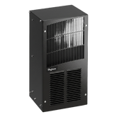 Aire Acondicionado Compacto Para Exterior, Uso en Gabinetes de Telecomunicaciones de Grado Industrial, Frío T20, 2000 BTU, 115 Vca, de Acero, Color Negro