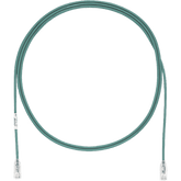 Cable de Parcheo TX6, UTP Cat6, Diámetro Reducido (28AWG), Color Verde, 15 ft.