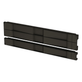 Tapa Ciega de Plástico de Instalación Rápida (Sin Herramientas / A Presión), para Rack de 19" 2 UR Color Negro