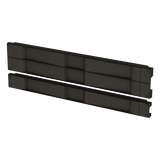 Tapa Ciega de Plástico de Instalación Rápida (Sin Herramientas / A Presión), para Rack de 19" 2 UR Color Negro