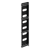 Organizador de Cables Vertical / Acero / Negro / Para Gabinetes Sísmicos / Kit 3 Piezas / Incluye 10 Envolturas Velcro 8 pulg (203 mm)