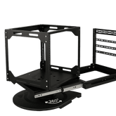 Rack Deslizable y Giratorio | Estructura Abierta | 360° Rotación | 10U-12U-15U | Hasta 68 kg | Cable Management | EIA/ECA-310-E