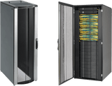 Gabinete Rack ProLine ConnecTek 42 UR 2000 x 800 x 1200 mm con Capacidad 1134 kg Acero, Color Negro Con Organizadores Laterales Frontal y Traseros Incluidos