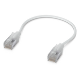 Patchcord UniFi Premium Cat6A de 15 cm (0.5 Pies), hasta 10G / Soporta hasta PoE+++ / Conector RJ45 Transparente para Mejores Efectos de Luz Etherlighting
