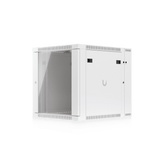 UACC Rack Cabinet 12U (600 x 703 mm) - Gabinete Cerrado para Montaje en Pared con Puerta Frontal de Vidrio Templado, Puerta Trasera Abatible (Swing-Out) y Paneles Laterales Removibles con Llave