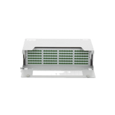 Distribuidor de Fibra Óptica para 144 empalmes, con 144 acopladores SC/APC y 144 pigtails, 19", 5 UR