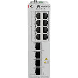 Switch Industrial eKit / 8 Puertos Gigabit / 2 SFP / 2 SFP+ / Montaje en Riel DIN / Fuente Redundante: 9.6 a 50 VCD / Libre de licenciamiento / Gestión gratuita desde la Nube