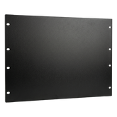 Tapa Ciega para Rack de 19 Pulgadas, 3 UR, Acero Negro
