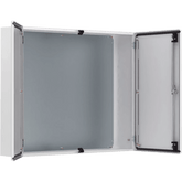 Gabinete de Doble Puerta MAD / 1000 x 1000 x 300 mm (39.37 x 39.37 x 11.81 in) / NEMA Tipo 12 / IP55 / IK10 / Acero Dulce 1.5 mm / Placa de Montaje Incluida / Gris Claro RAL 7035