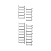 Kit de Dedos para Gestión de Cables / 100 mm de Longitud / Para Gabinetes de 42 o 45 UR / Anchura Ajustable 600-800 mm / Color Blanco