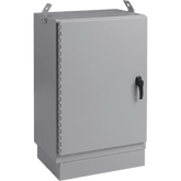 Gabinete para Exterior Tipo 4X Doble Puerta de 43 UR / Aluminio Soldado / 2134 x 762 x 1118 mm (84 x 30 x 44 in) / Exterior IP66 / Montaje Almohadilla / Gris RAL 7035