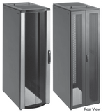 Gabinete Rack para Servidores ProLine FloTek 42U 2000x600x1200 mm, Acero Negro, Puertas Perforadas, Flujo de Aire Pasivo, Incluye Paneles Laterales