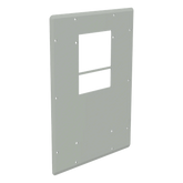 Placa Adaptadora de Aluminio con Corte para Aire Acondicionado T20, Gabinetes ComLine OSP, 838 x 381mm Con Junta de Espuma y Hardware Inoxidable