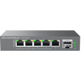 Switch de Red Multi-Gigabit No Administrable / 5 Puertos de2.5 Gbps (4 PoE) / Puerto SFP+ Fibra 1 o 10 Gbps / Montaje en Escritorio o Pared / Plug-and-Play / Tecnología Verde