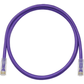 Cable de Parcheo TX6, UTP Cat6, 24 AWG, CM, Color Violeta, 0.91 Metros (3 Pies)
