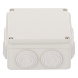 Caja de Derivación / 7 Glándulas Recortables / IP55 / -40 a 120°C / 100 x 100 x 54 mm (3.9 x 3.9 x 2.1 in)