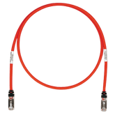 Patch Cord Cat6A, Blindado S/FTP, CM/LS0H, 2.5 Metros (8.20 Pies), Color Rojo