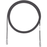 Cable de Parcheo TX6, UTP Cat6, Diámetro Reducido (28AWG), Color Negro, 2 ft.
