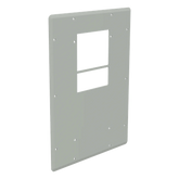 Placa Adaptadora de Aluminio con Corte para Aire Acondicionado T15, Gabinetes ComLine OSP, 506 x 381mm Con Junta de Espuma y Hardware Inoxidable