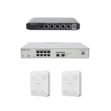 Solución Completa de Red para hasta 100 Clientes y hasta 2 servicios de Internet., Ideal para Iniciar un Proyecto de Hotelería u Oficina