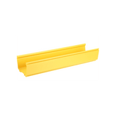 Canaleta FiberRunner™ 6X4, de PVC Rígido, Color Amarillo, 3 m de Largo