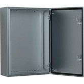 Gabinete de Acero Inoxidable 304L ASR IP66 240x240x150 mm (9.4 x 9.4 x 5.9 in) / 2 Cerraduras / Montaje Placa 2 mm