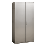 Gabinete de Acero Inoxidable / IP55 / IK10 / 1000 x 2200 x 400 mm (39.4 x 86.6 x 15.7 in) / Capacidad 110 kg / Platina Galvanizada