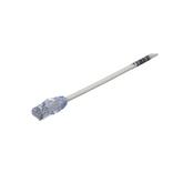 Cable de Parcheo UTP Cat6A, CM/LSZH, Diámetro Reducido (28AWG), Color Blanco, 0.5 m.