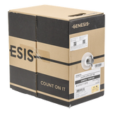 Bobina de Cable de 305 Metros (1000 Pies) UTP Cat5e / Color Gris / UL, CM, Probado a 350 Mhz / Para Aplicaciones de CCTV, Redes de Datos, IP Megapixel, Control RS485