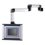 Acoplamiento de Codo con Brida para Montaje de Gabinete HMI, Brazo Syspend 180-Max / Rotación 300° / Capacidad de Carga 180 lb (81.6 kg) / Aluminio Color Negro Jet / Incluye Accesorios