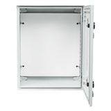 Gabinete de Poliéster IP65 / 400 x 500 x 200 mm / Carga 30 kg / Placa Trasera Incluida / Cerradura con Llave