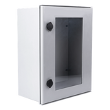 Gabinete de Poliéster IP65 / Puerta Transparente / 400 x 500 x 200 mm / Placa de Montaje Interior / Carga 30 kg