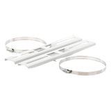Montaje de Metal para Poste Universal / Ajuste 115-280 mm / Carga 30 kg / Ángulo 45° / Acero con Pintura Electroestática / 300x44 mm (0.98x0.14 ft)