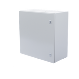 Gabinete de Acero para Intemperie / IP66 / IK10 / 600 x 600 x 300 mm / Carga 50 kg / Placa Trasera Metálica