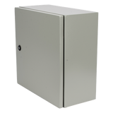 Gabinete IP66 / Acero IK10 / 400x400x200 mm / 15.7x15.7x7.9 in / Placa Trasera Galvanizada / Cerradura con Llave