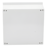Gabinete de Poliéster IP65 / 400 x 400 x 200 mm / Carga 25 kg / Placa Trasera 307 x 386 mm / Cerradura con Llave / Uso en Intemperie